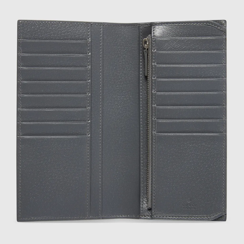 Grey Interior Gg Long Wallet