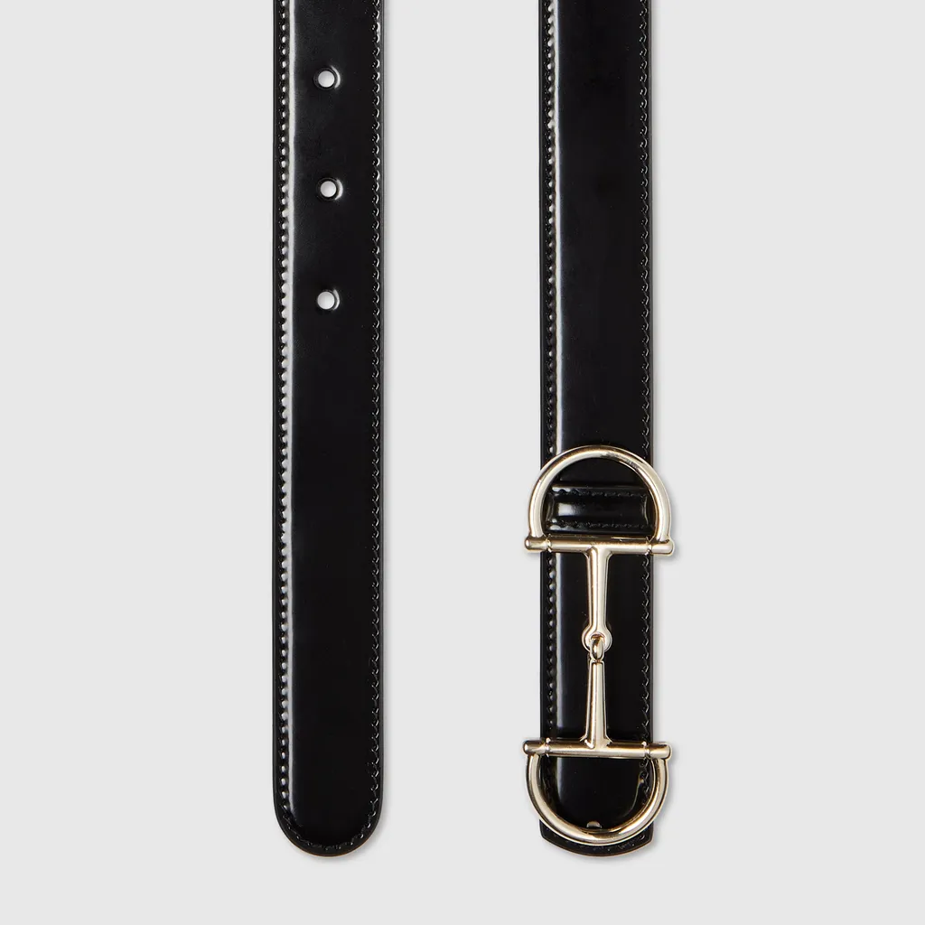 Reversible Thin Belt With Horsebit