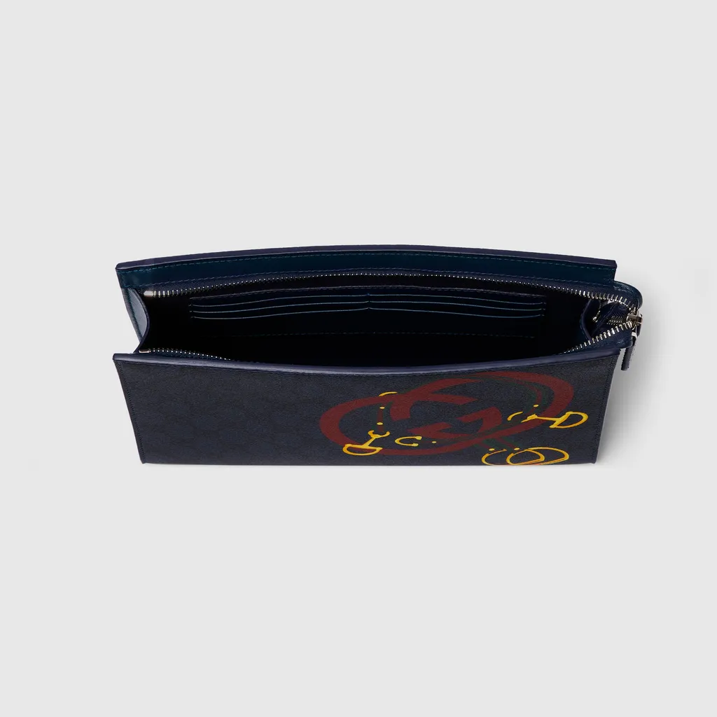 Gg Medium Pouch With Print