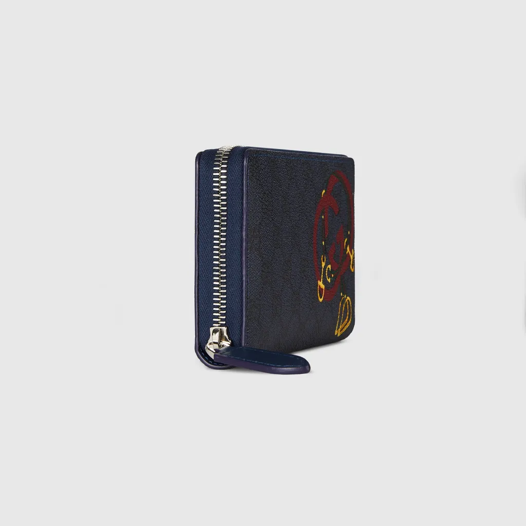 Gg Zip Around Wallet With Print