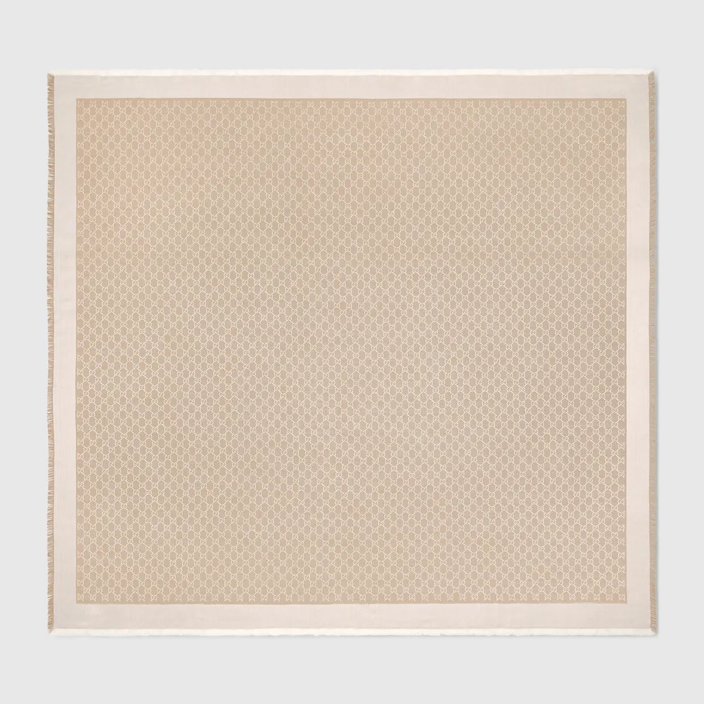 Gg Silk Wool Shawl
