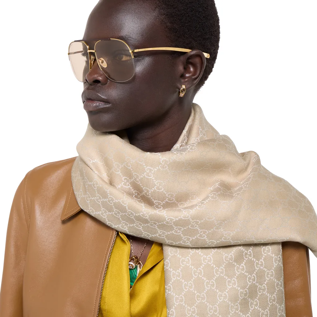 Gg Silk Wool Shawl