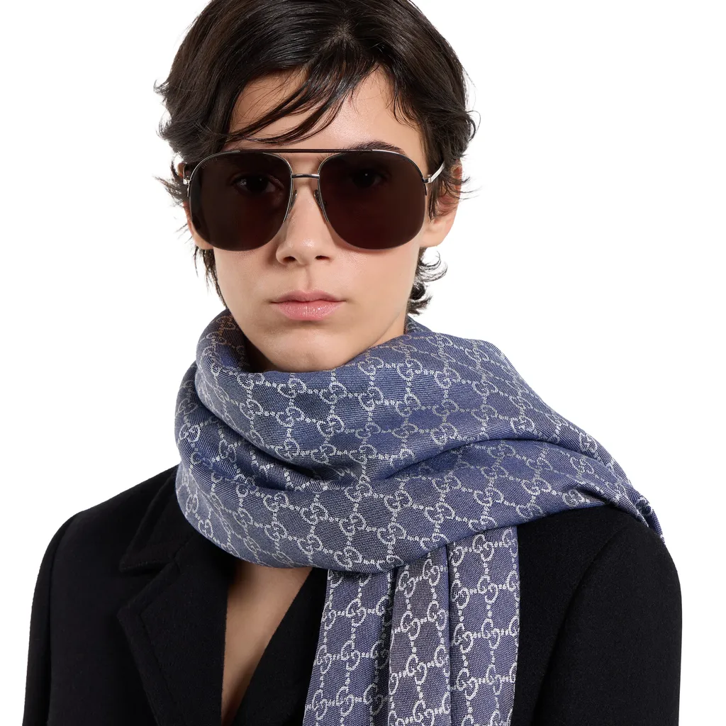 Gg Silk Wool Shawl