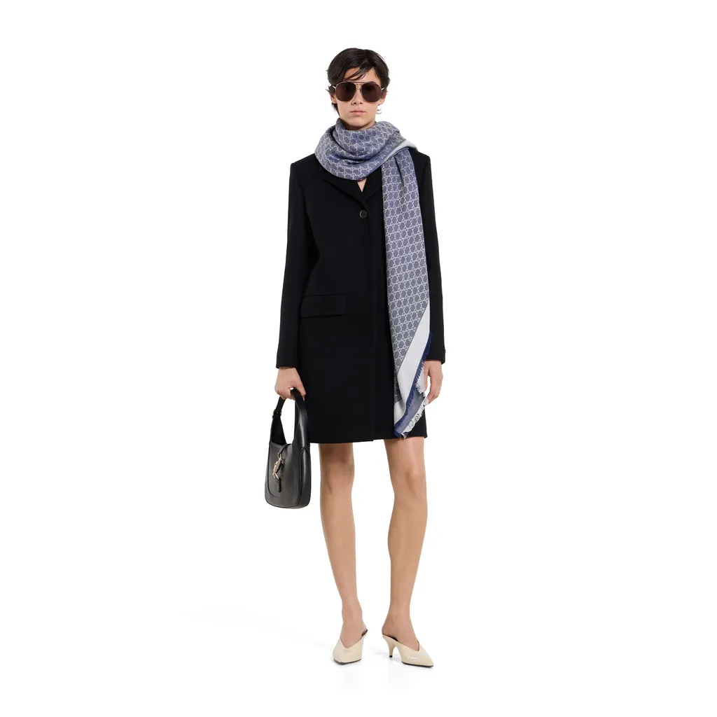 Gg Silk Wool Shawl