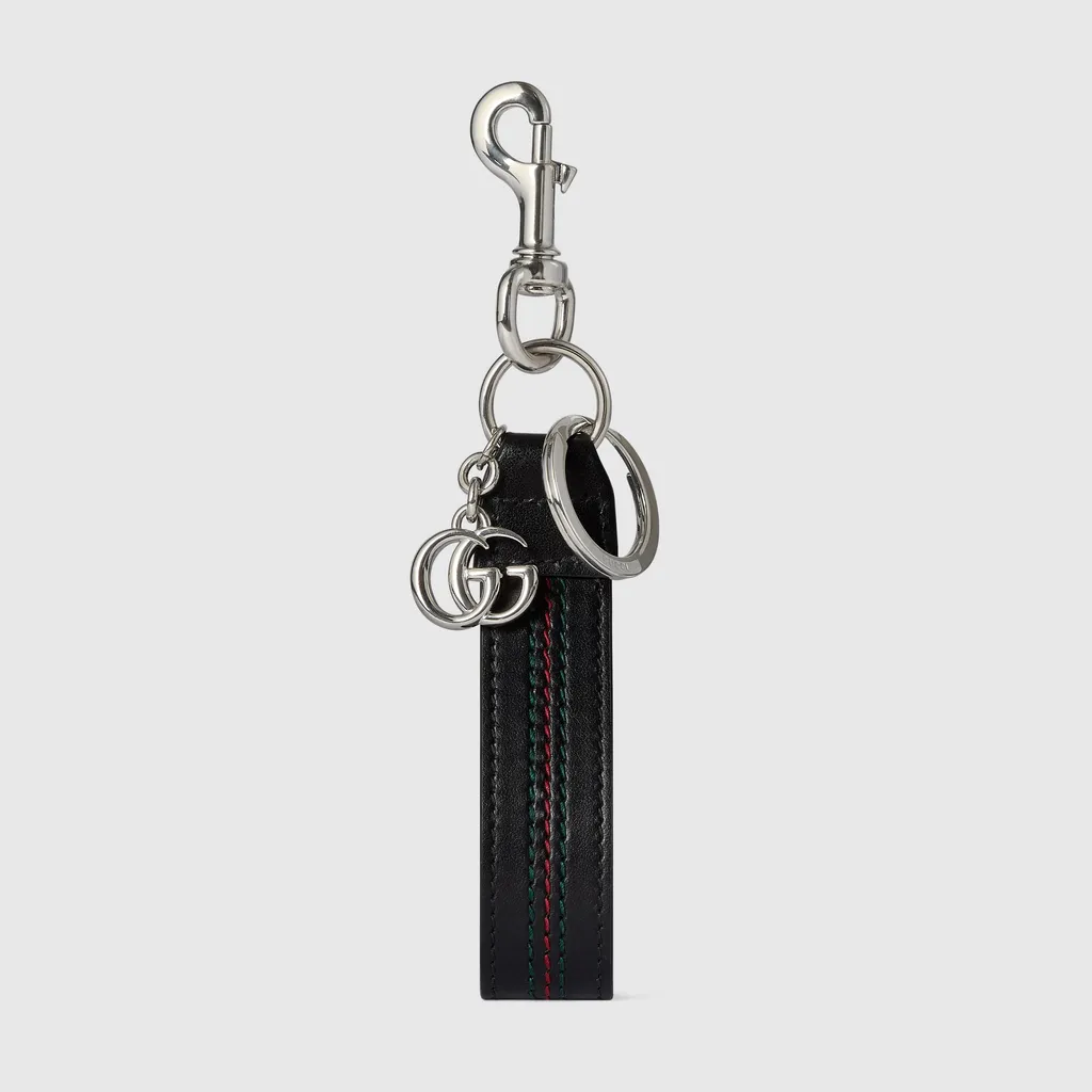 Double G Keychain With Web Detail
