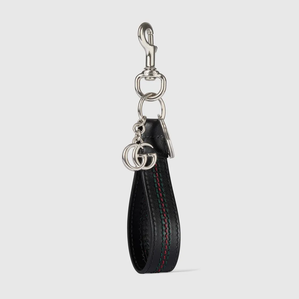 Double G Keychain With Web Detail