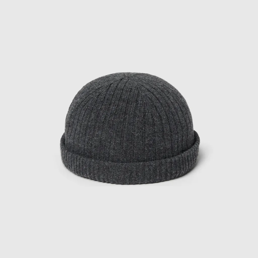Rib Knit Wool Hat