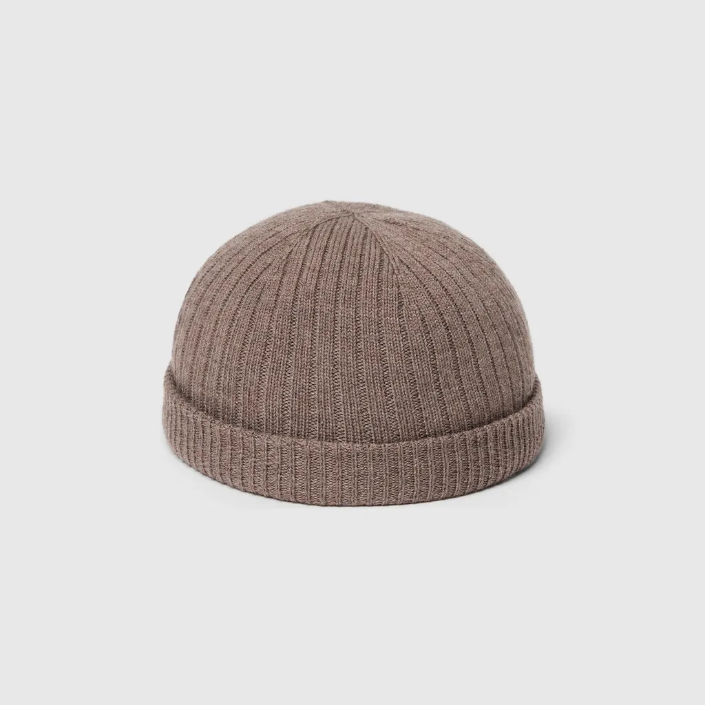 Rib Knit Wool Hat