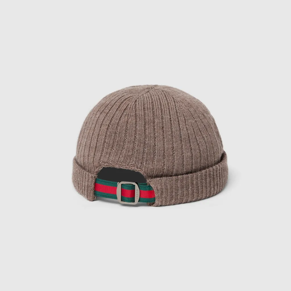 Rib Knit Wool Hat