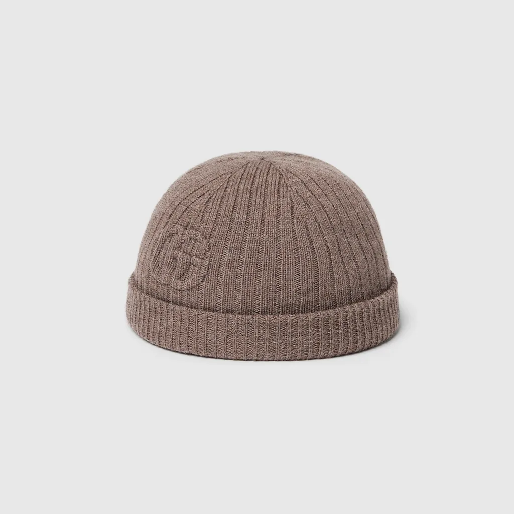 Rib Knit Wool Hat