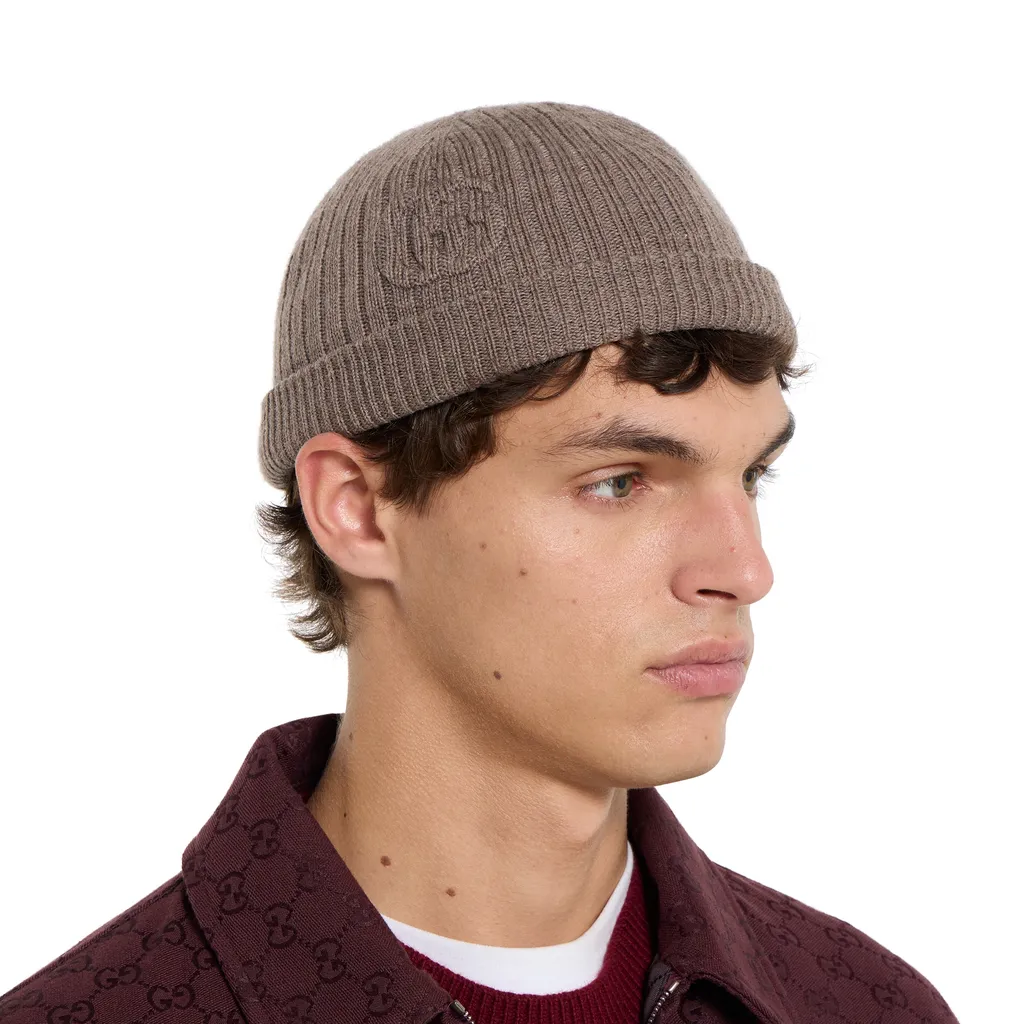 Rib Knit Wool Hat