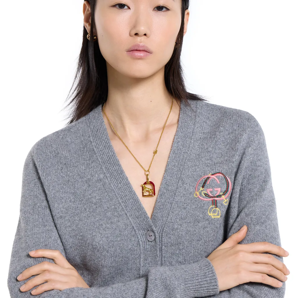 Horse-Inspired Pendant Charm Necklace