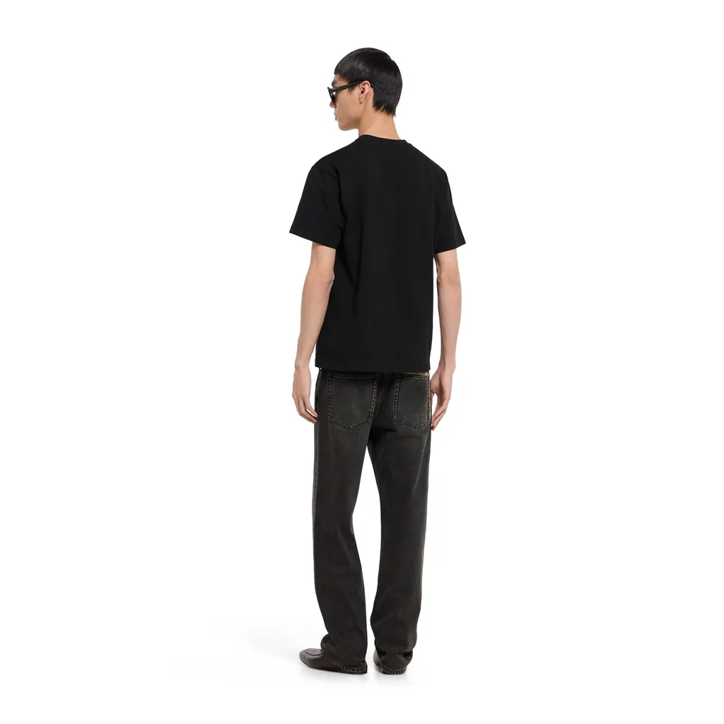 Cotton Jersey T-Shirt With Print