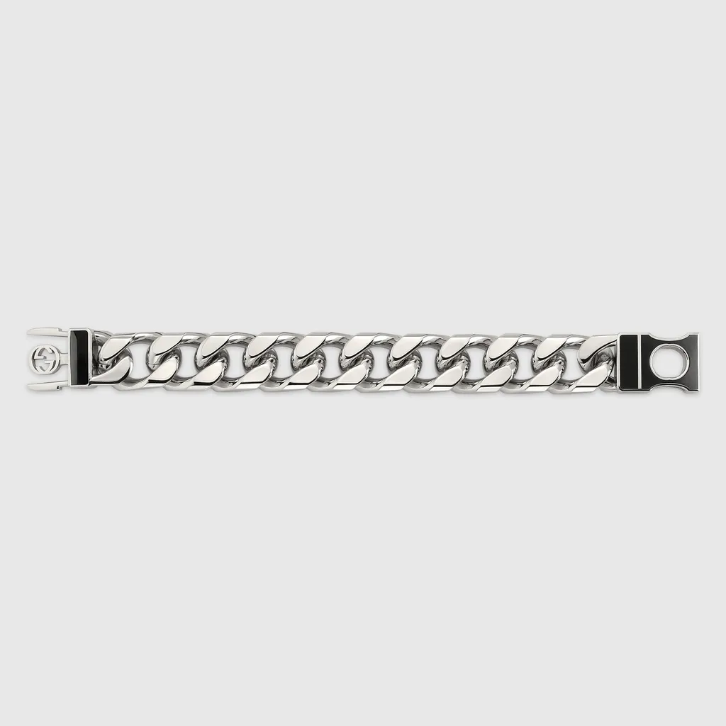 Gucci Interlocking Chain Bracelet With Buckle