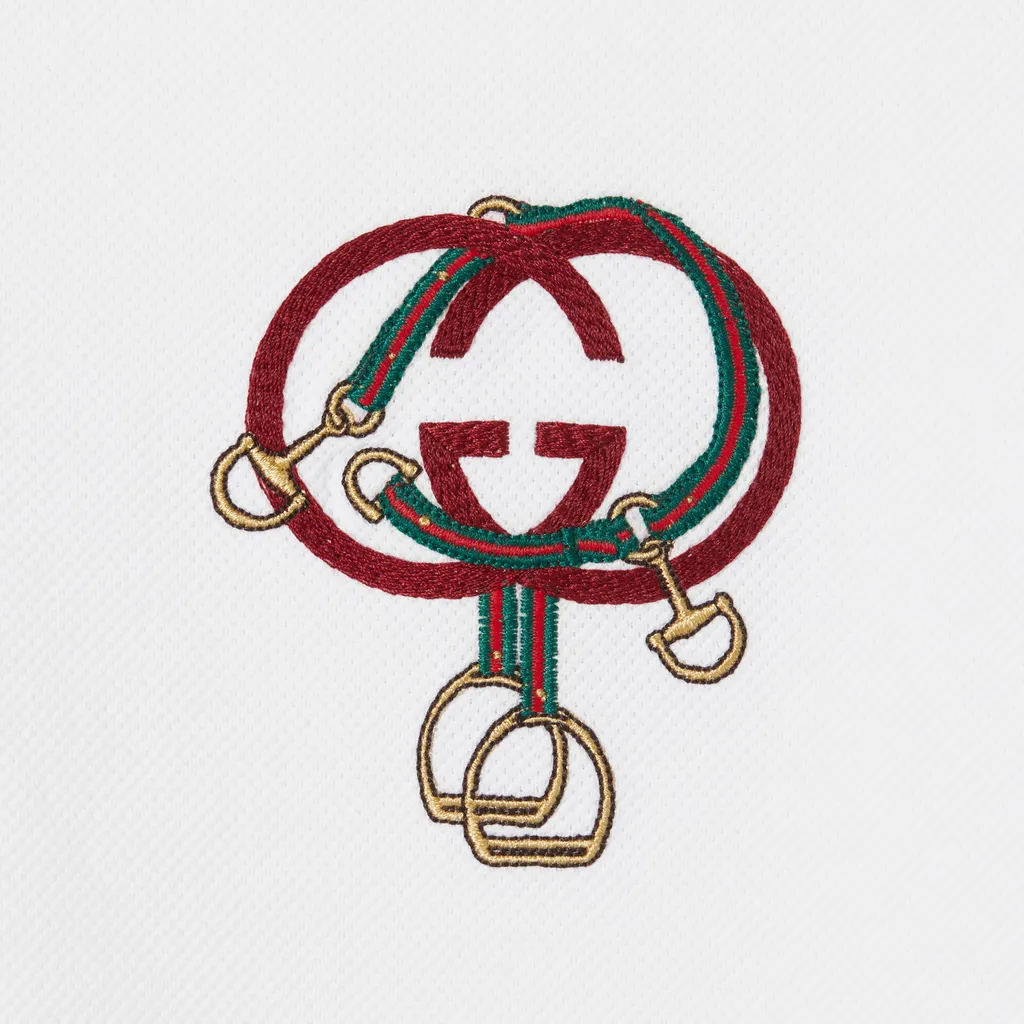 Cotton Piquet Polo Shirt With Embroidery