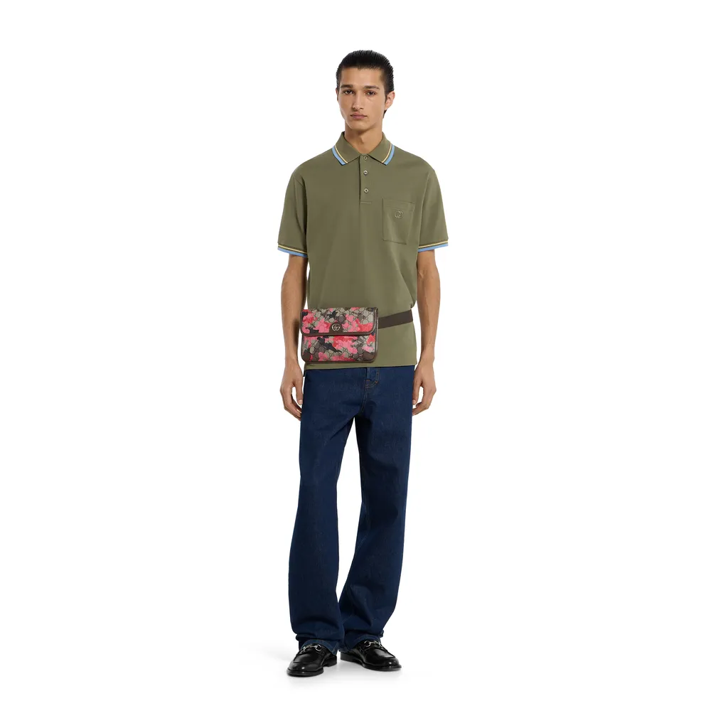 Cotton Piquet Polo Shirt With Embroidery