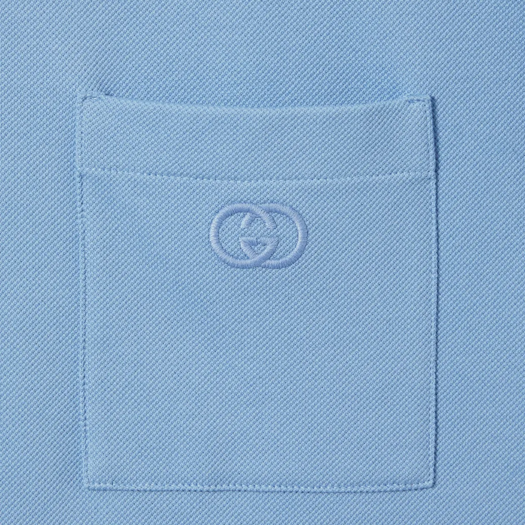 Cotton Piquet Polo Shirt With Embroidery