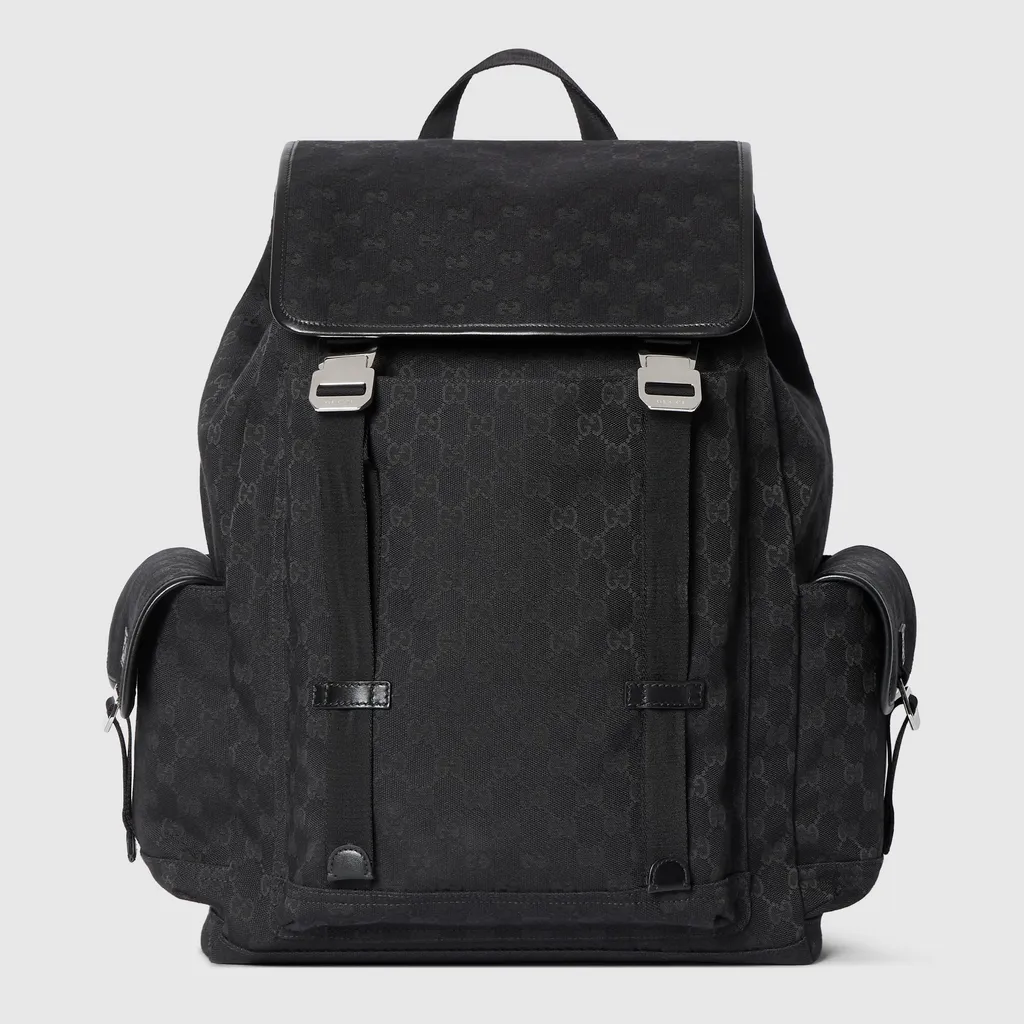 Gg Canvas Large Backpack