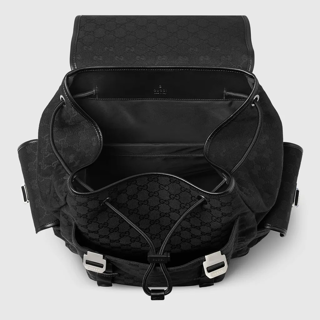 Gg Canvas Large Backpack