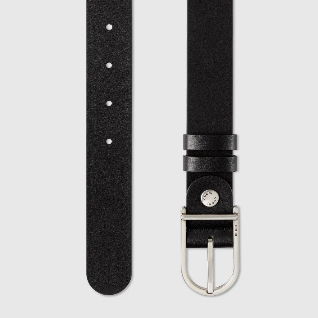 Reversible Belt With Rounded Buckle