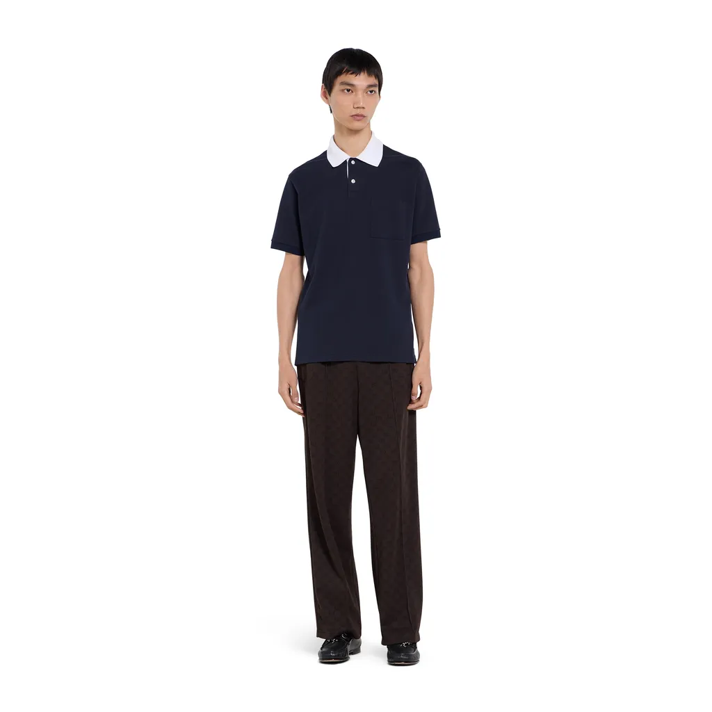Stretch Cotton Piquet Polo Shirt