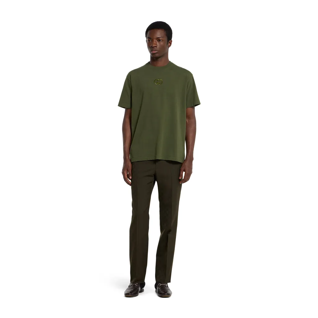 Cotton Jersey T-Shirt With Embroidery