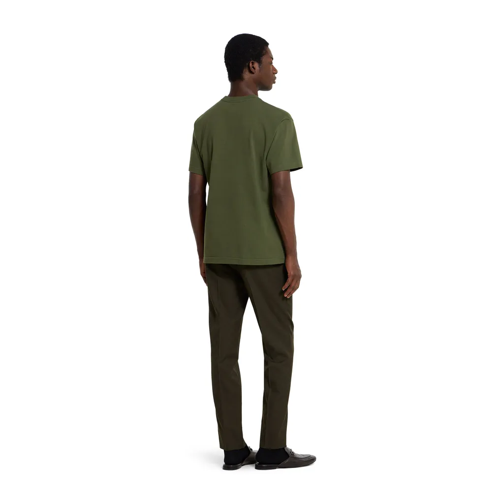 Cotton Jersey T-Shirt With Embroidery