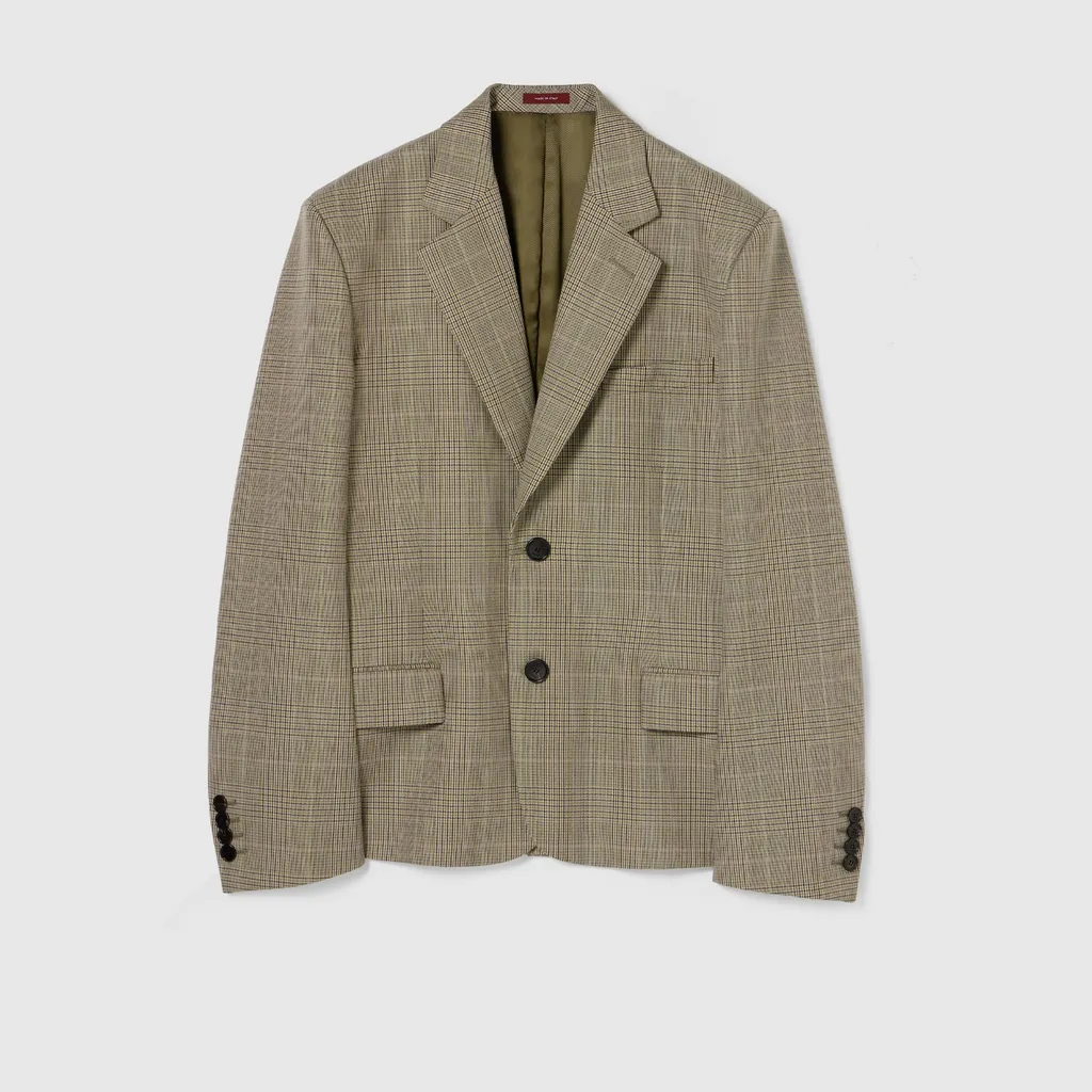 Prince Of Wales Wool Jacket