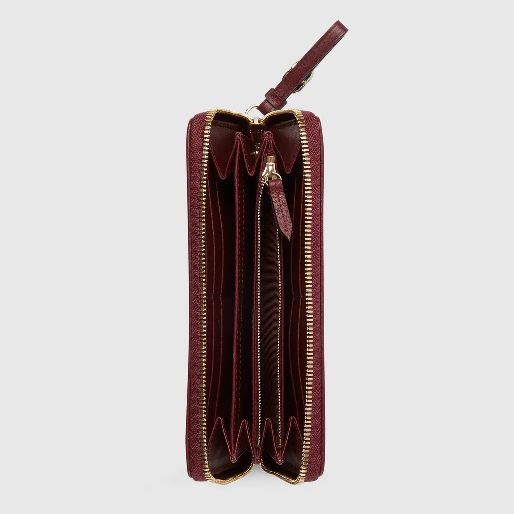 Printed Gg Zip Around Wallet