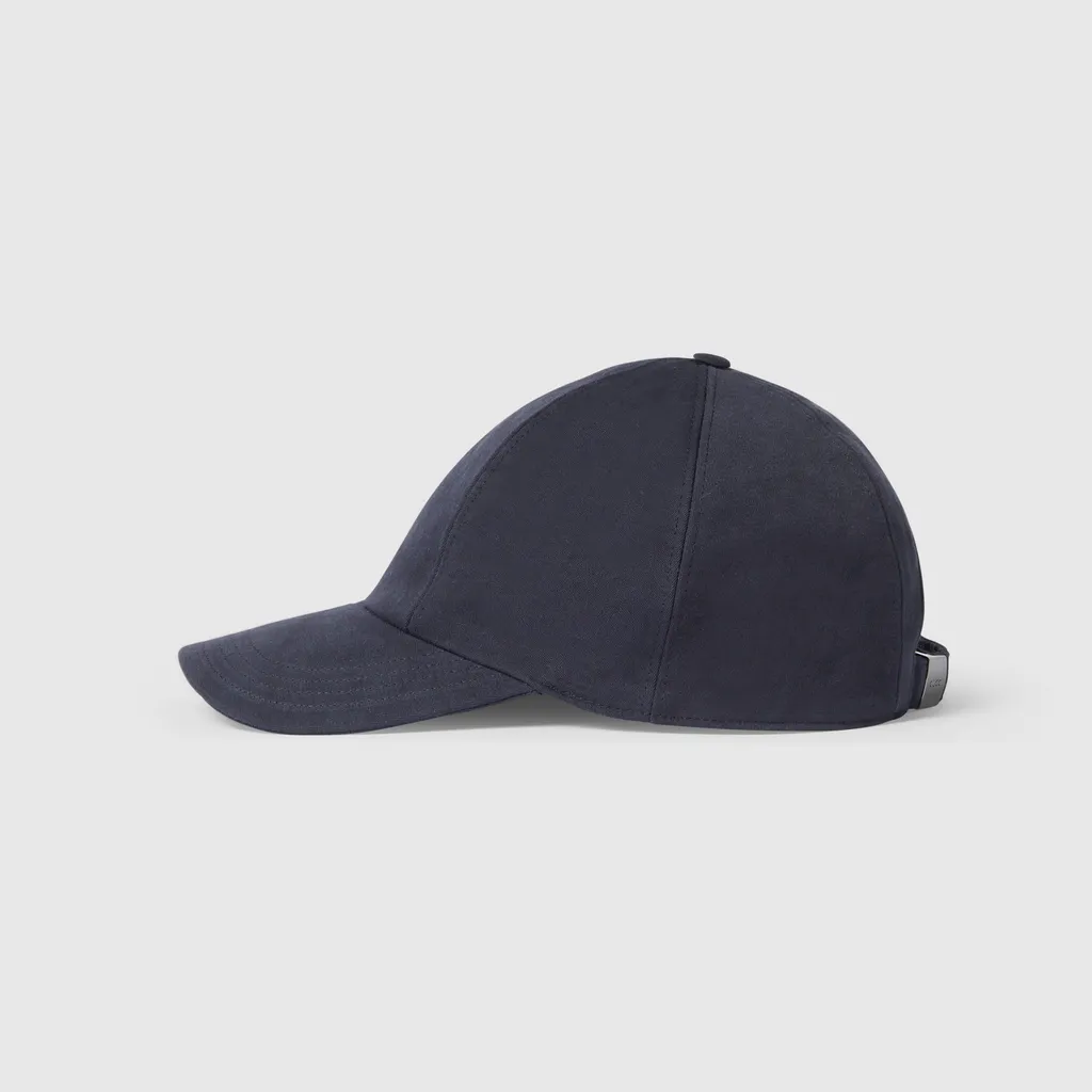 Fabric Baseball Hat With Embroidery