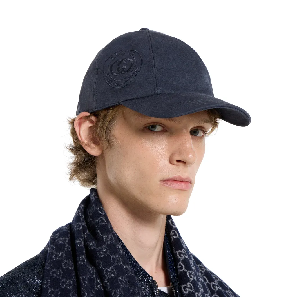 Fabric Baseball Hat With Embroidery