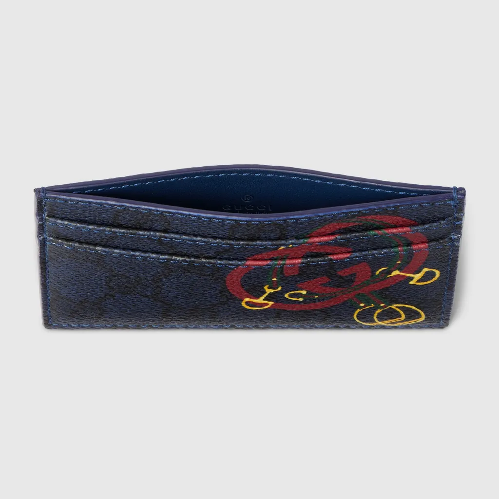 Gg Card Case With Print