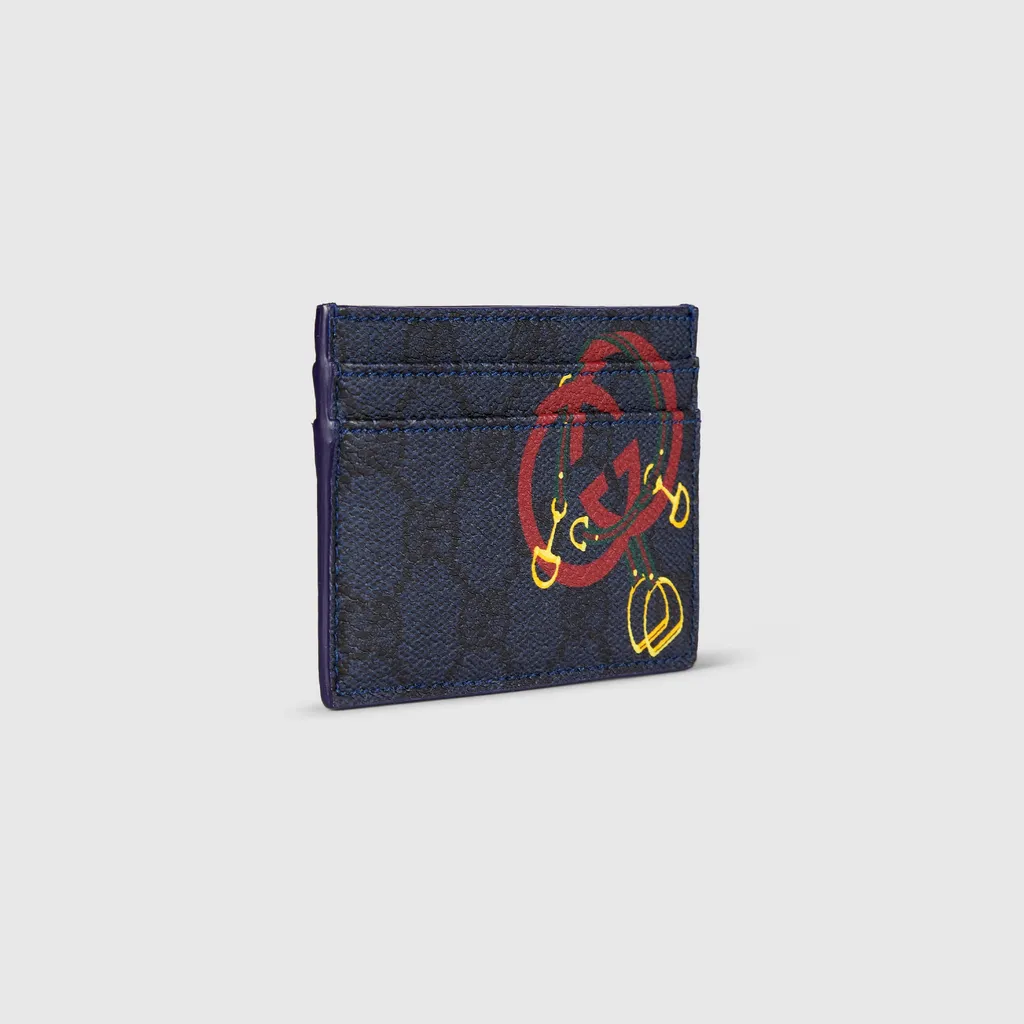 Gg Card Case With Print