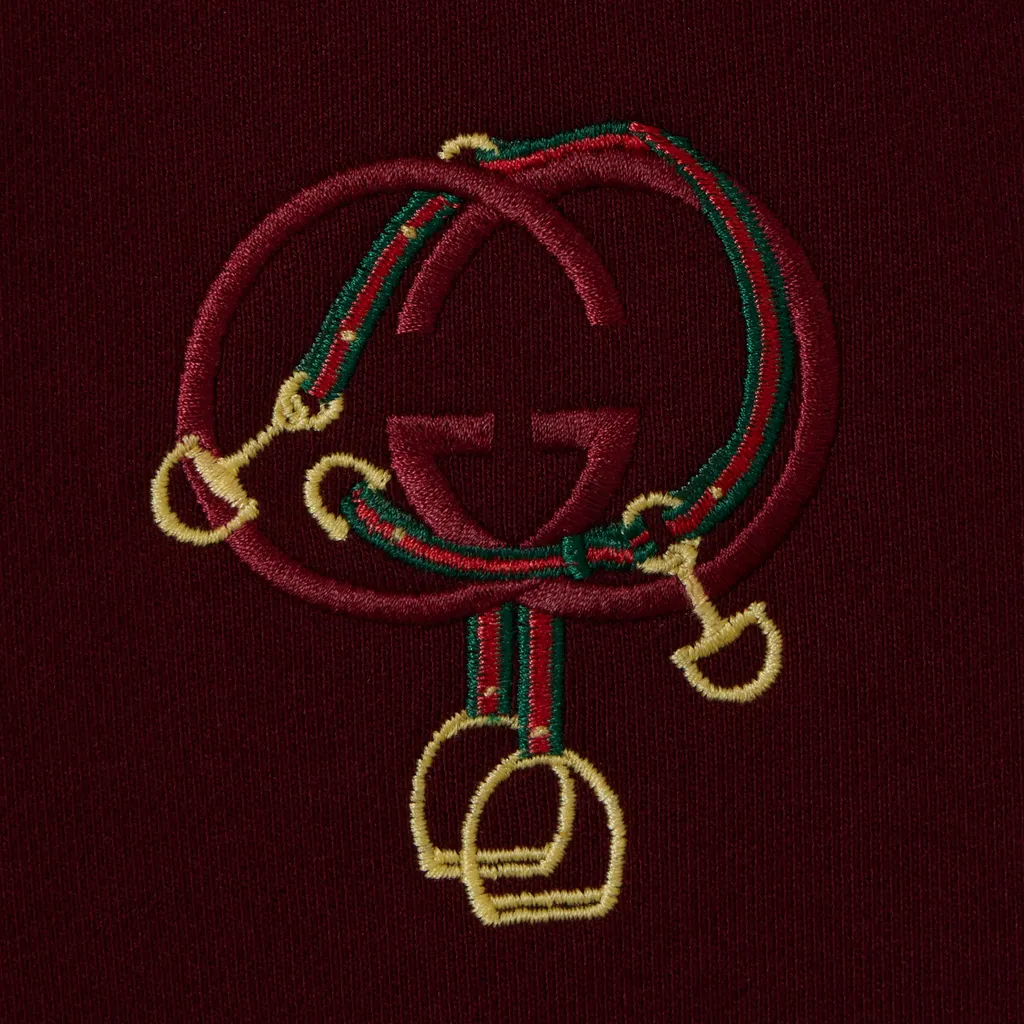 Cotton Jersey Sweatshirt With Embroidery