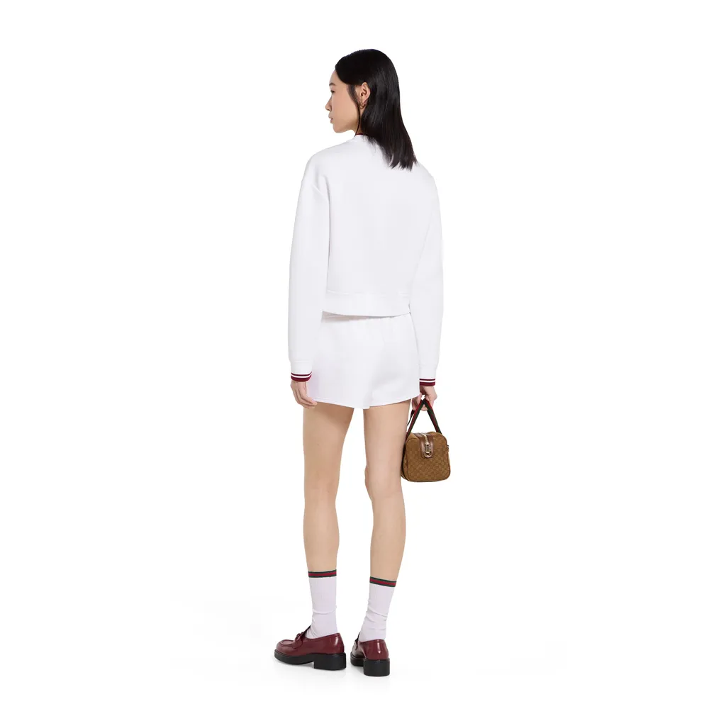 Cotton Jersey Cardigan With Embroidery