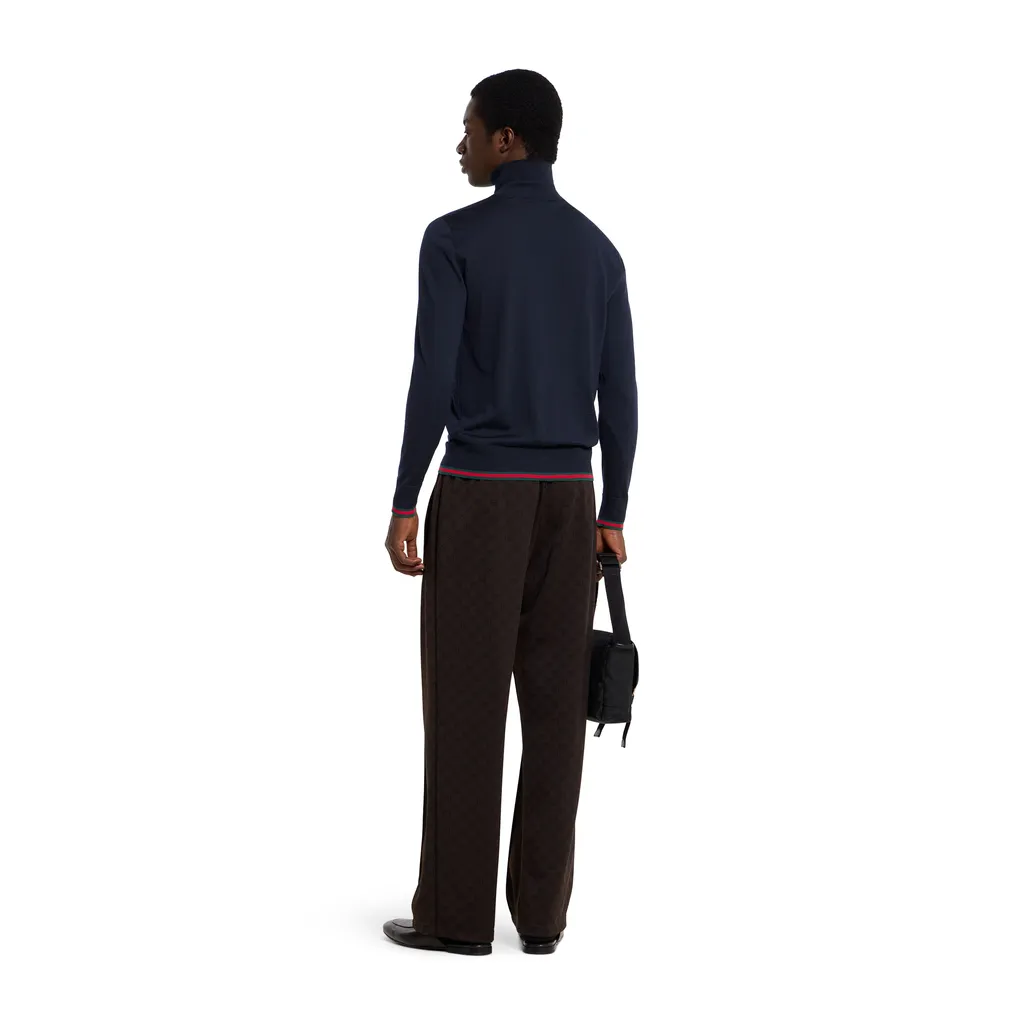 Fine Knit Wool Turtleneck