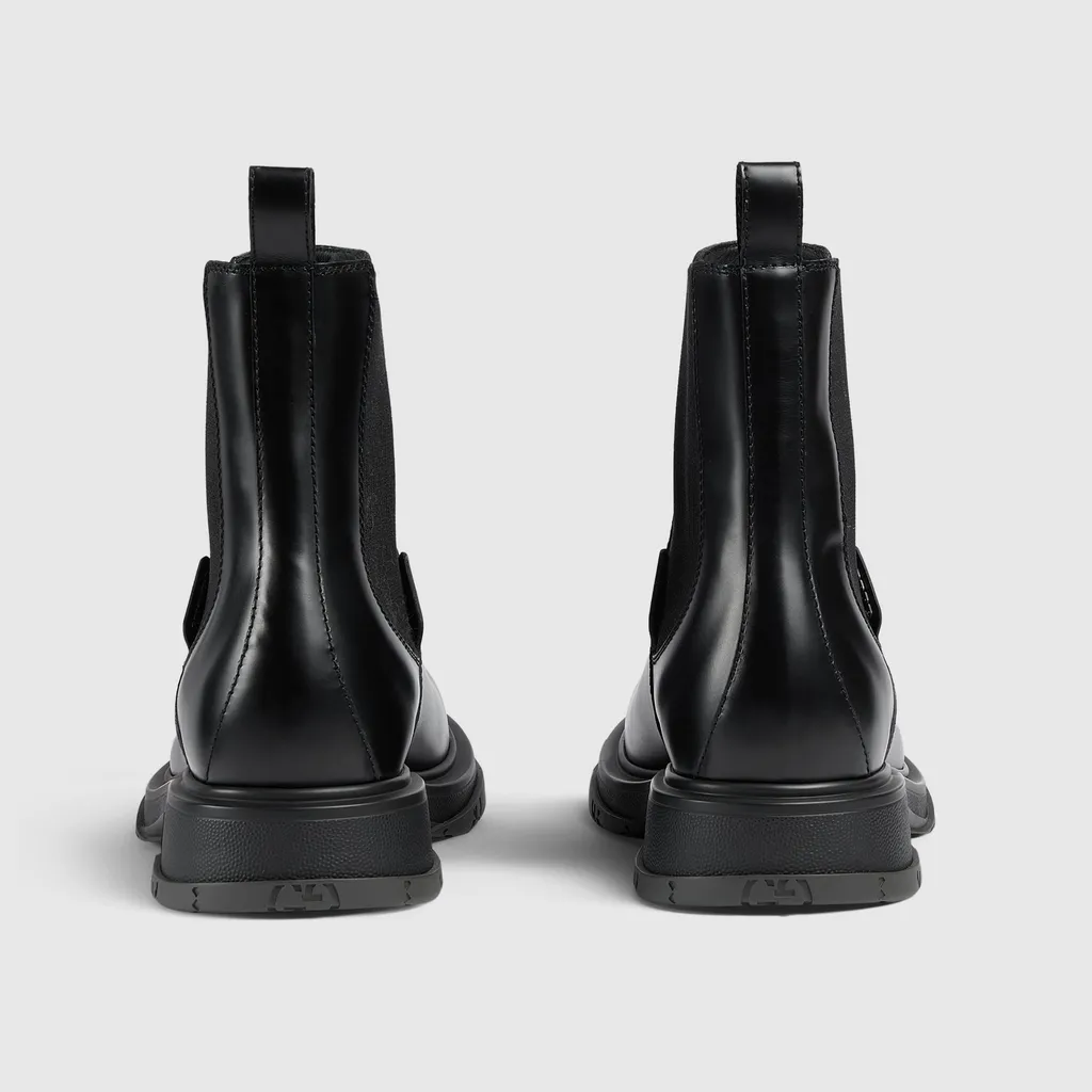 Ankle Boot With Tonal Logo