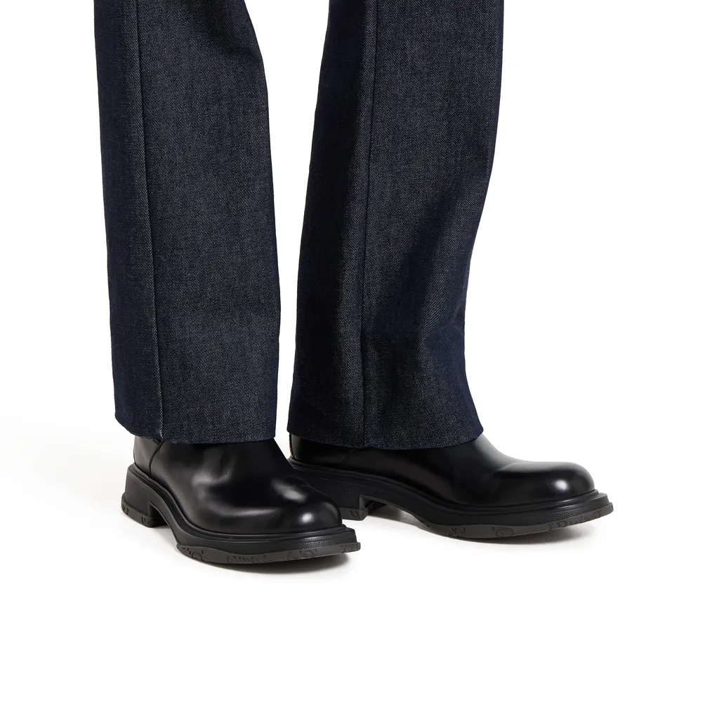 Ankle Boot With Tonal Logo