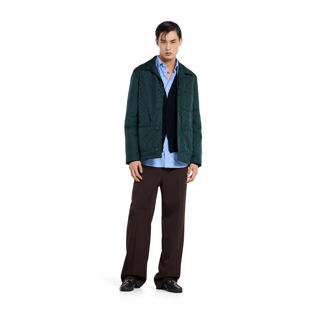 Knit Wool Cardigan With Embroidery