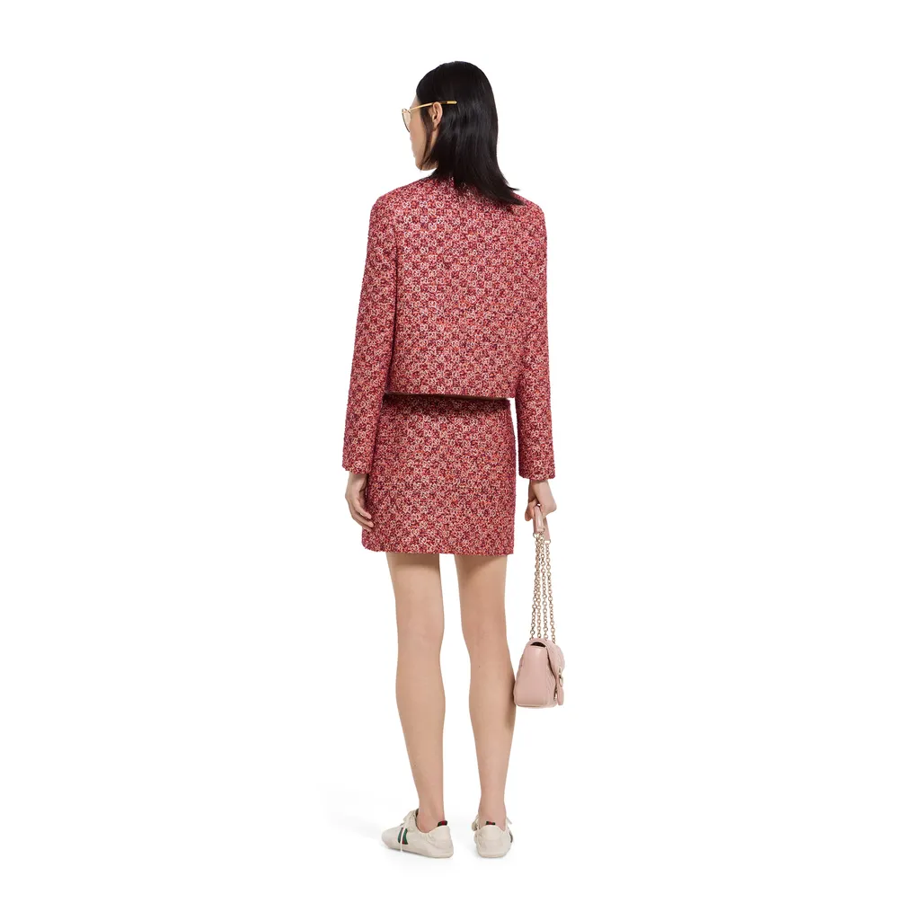 Gg Tweed Skirt