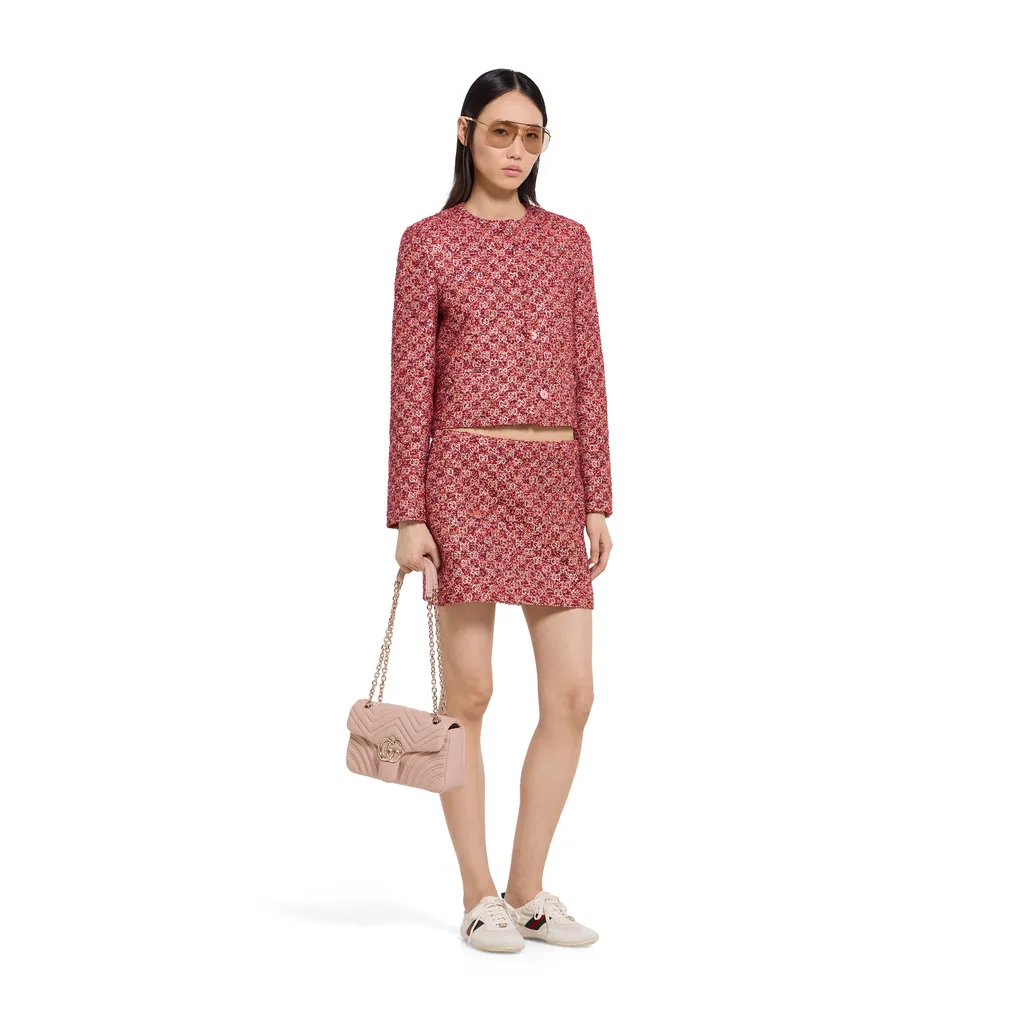 Gg Tweed Skirt