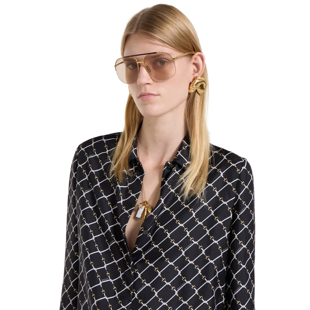 Printed Silk Twill Shirt