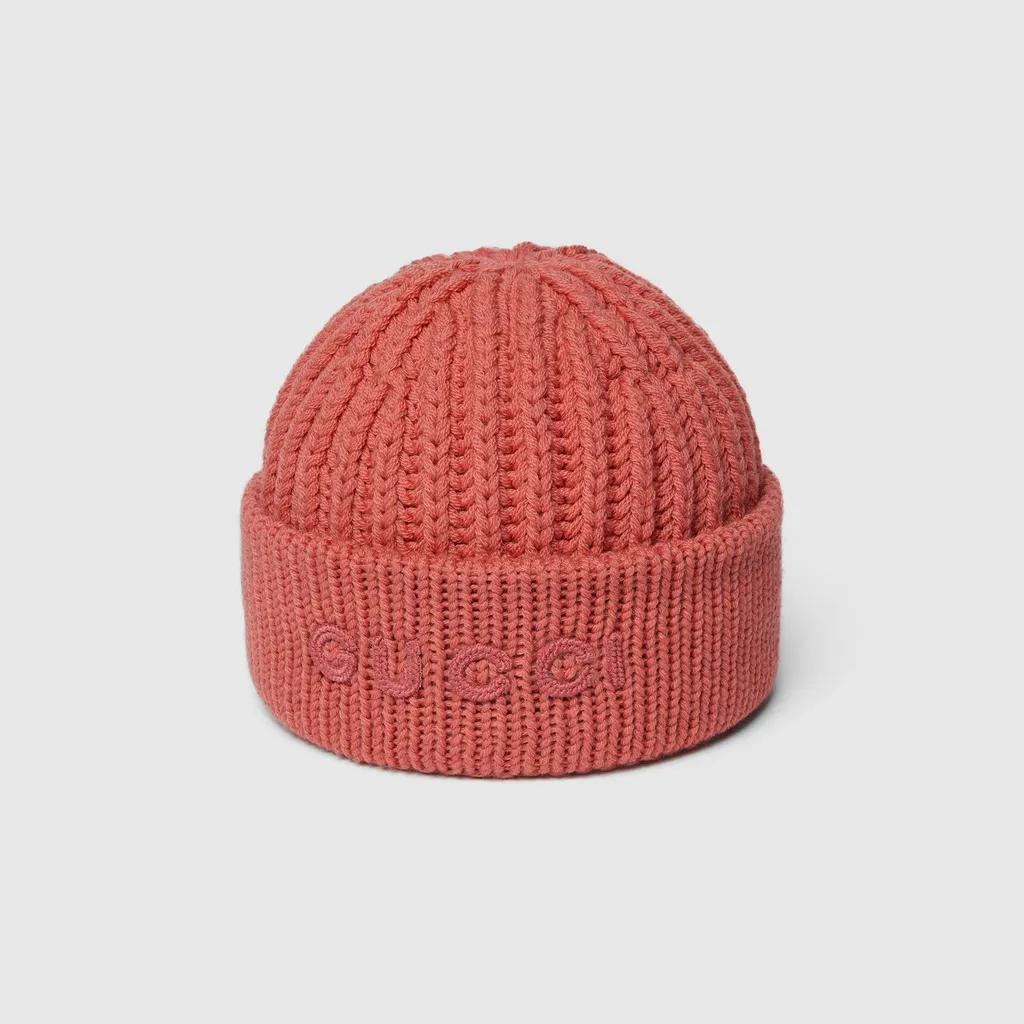 Wool Cashmere Hat With Embroidery
