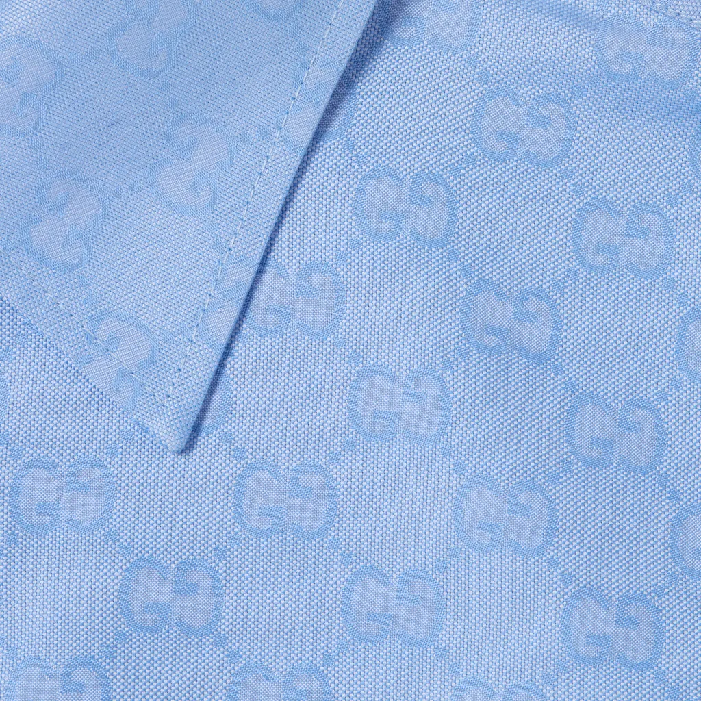 Gg Oxford Cotton Shirt With Embroidery