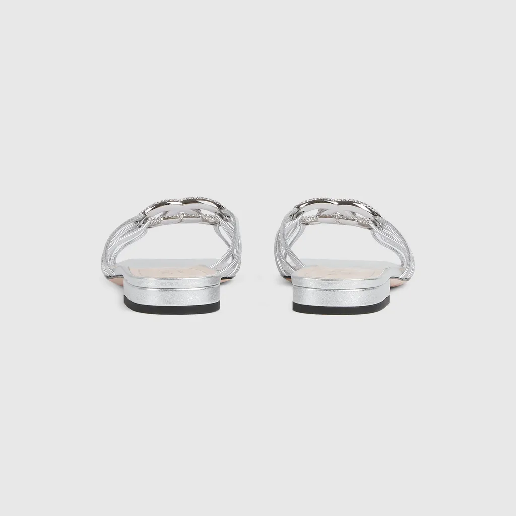 Slide With Crystal Interlocking G