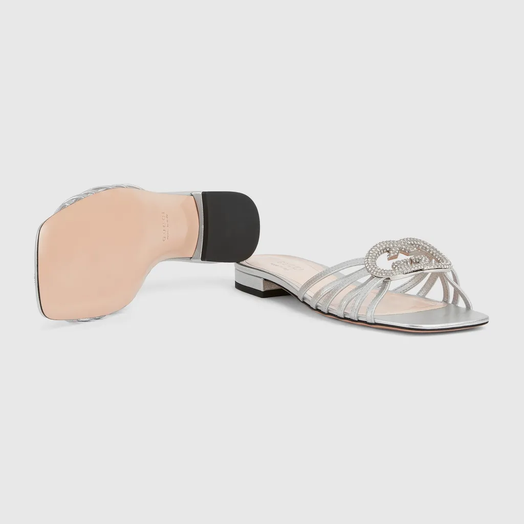 Slide With Crystal Interlocking G