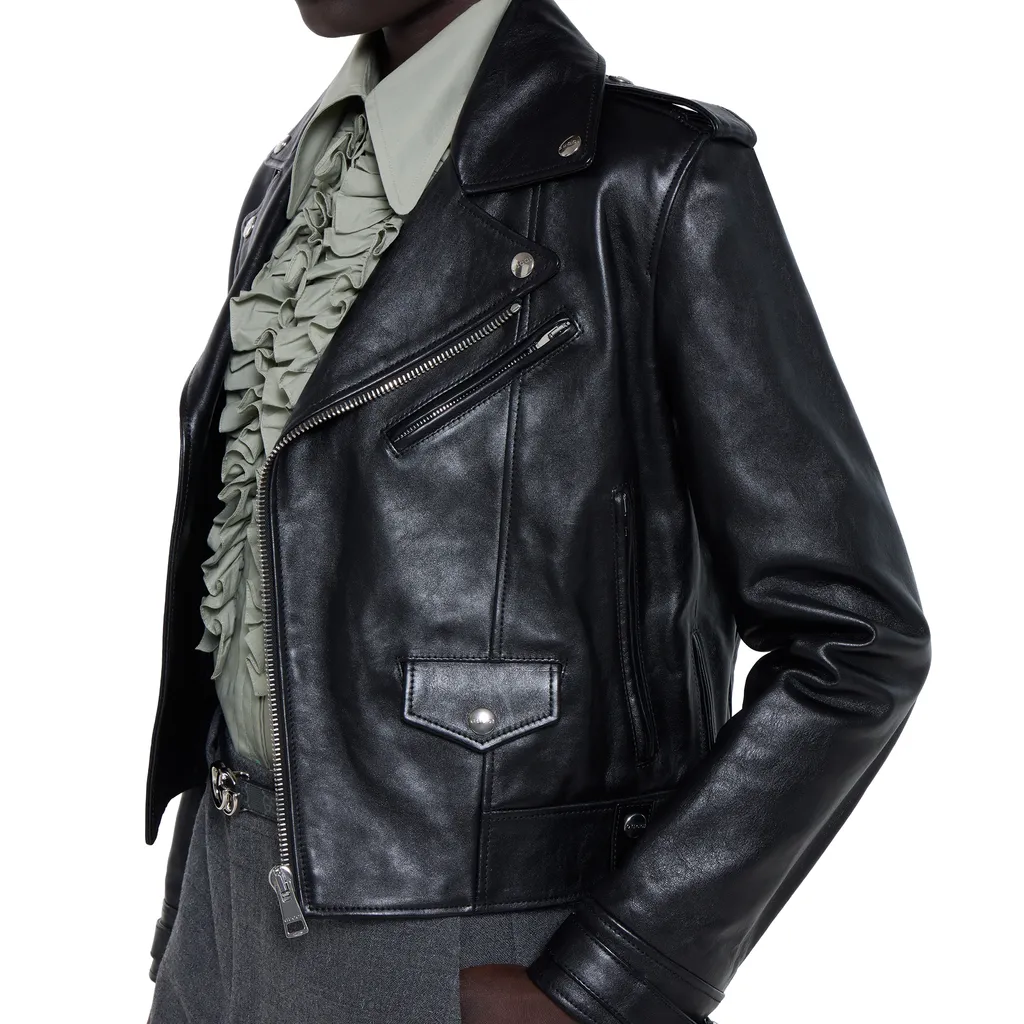 Soft Shiny Leather Jacket