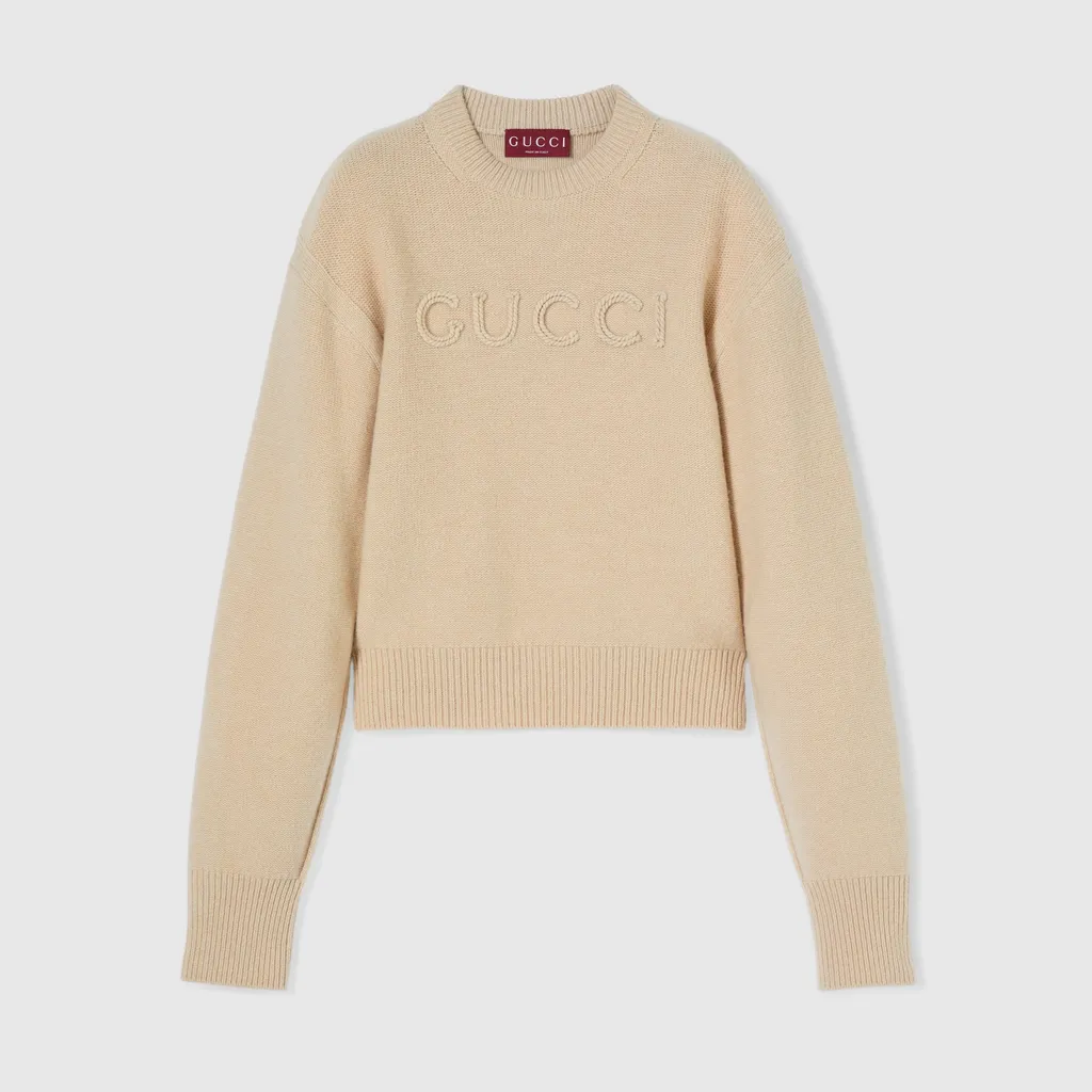 Wool Cashmere Jumper With Embroidery