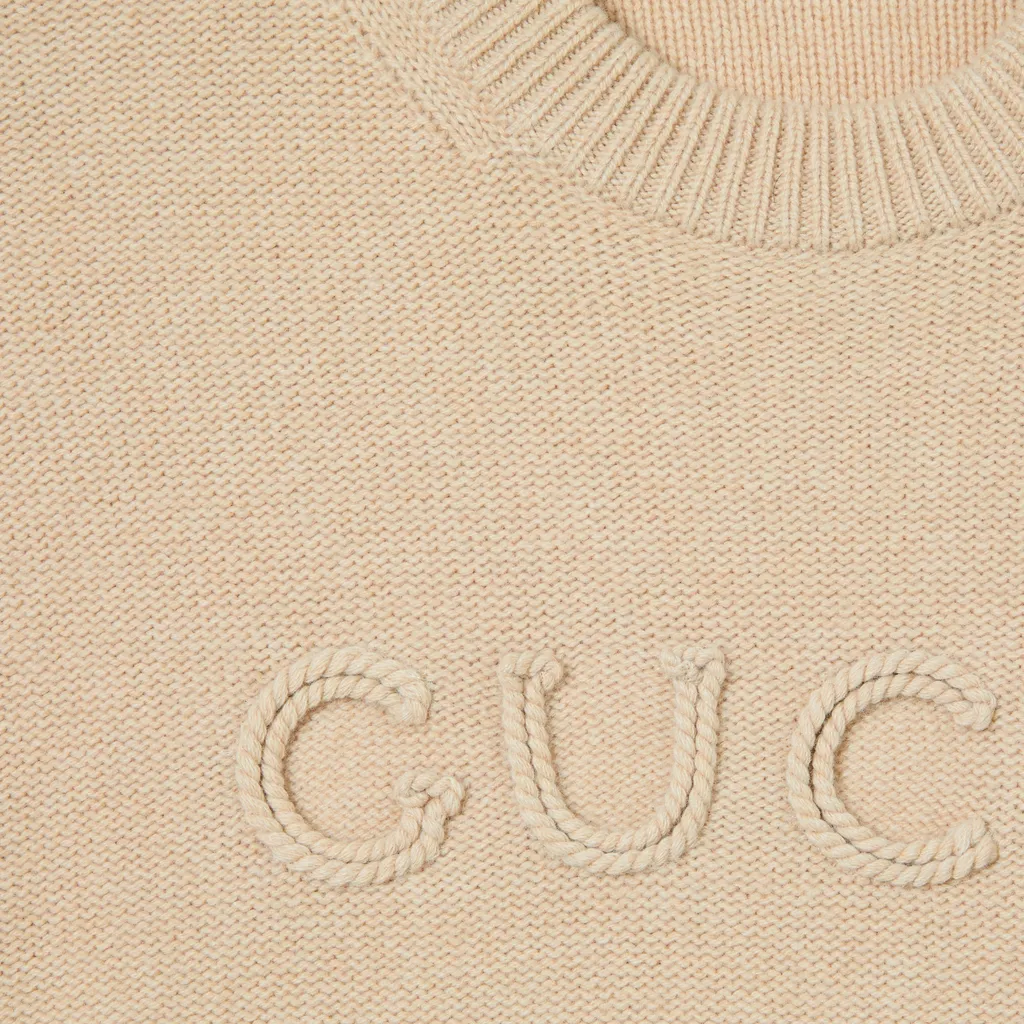 Wool Cashmere Jumper With Embroidery