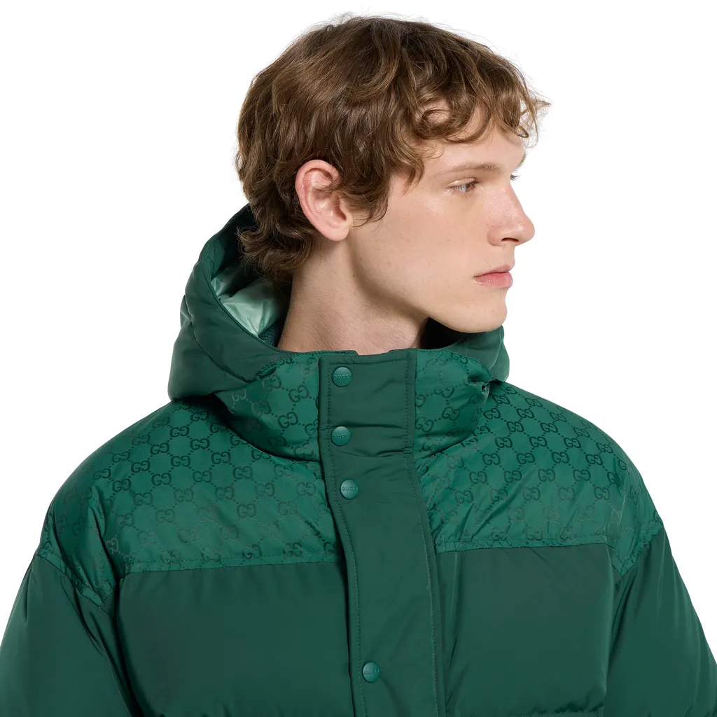 Technical Nylon Twill Padded Jacket